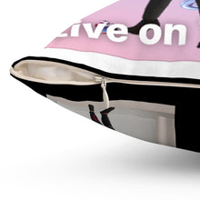 Load image into Gallery viewer, Come Talk To Me Live On Twitter's Polyester Square Pillow