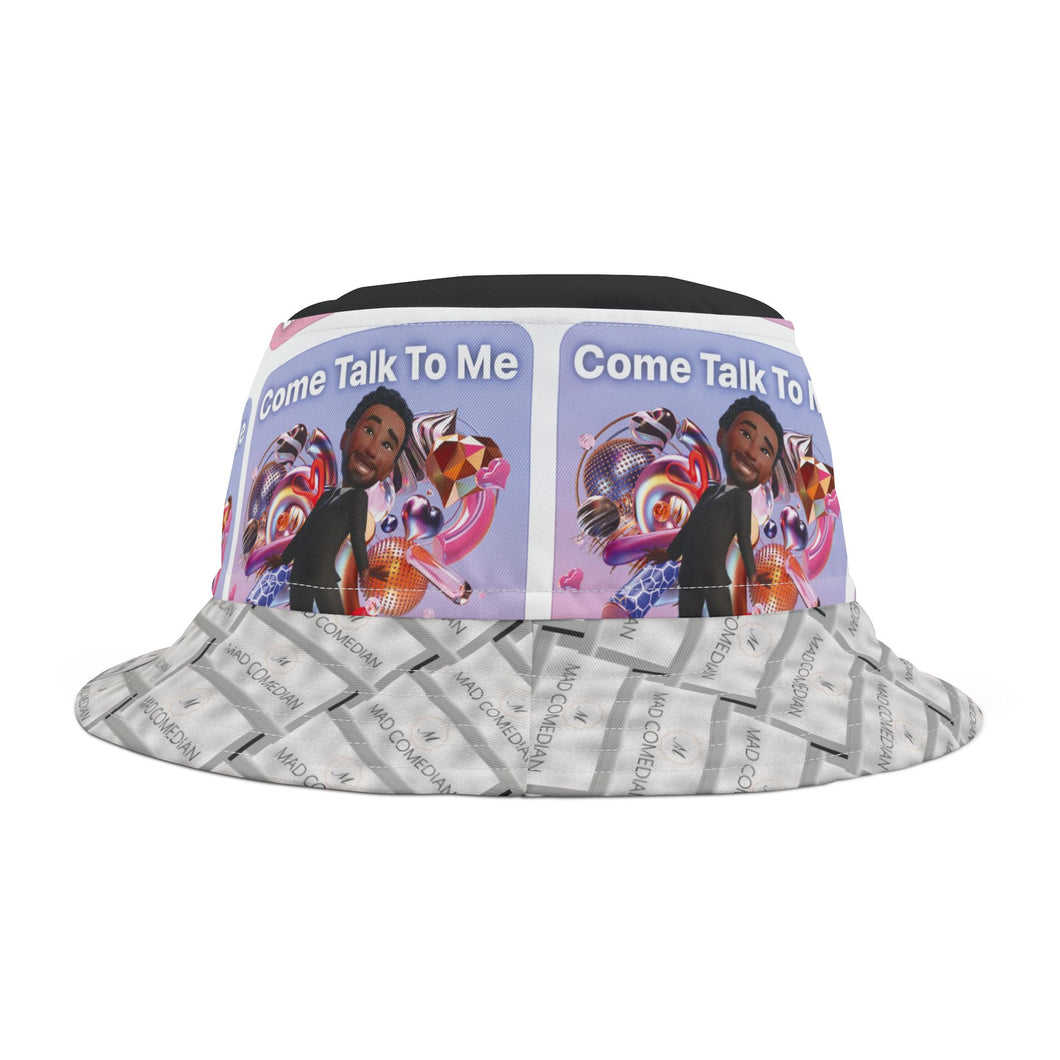 Come Talk To Me Live on Twitter Bucket Hat (AOP)